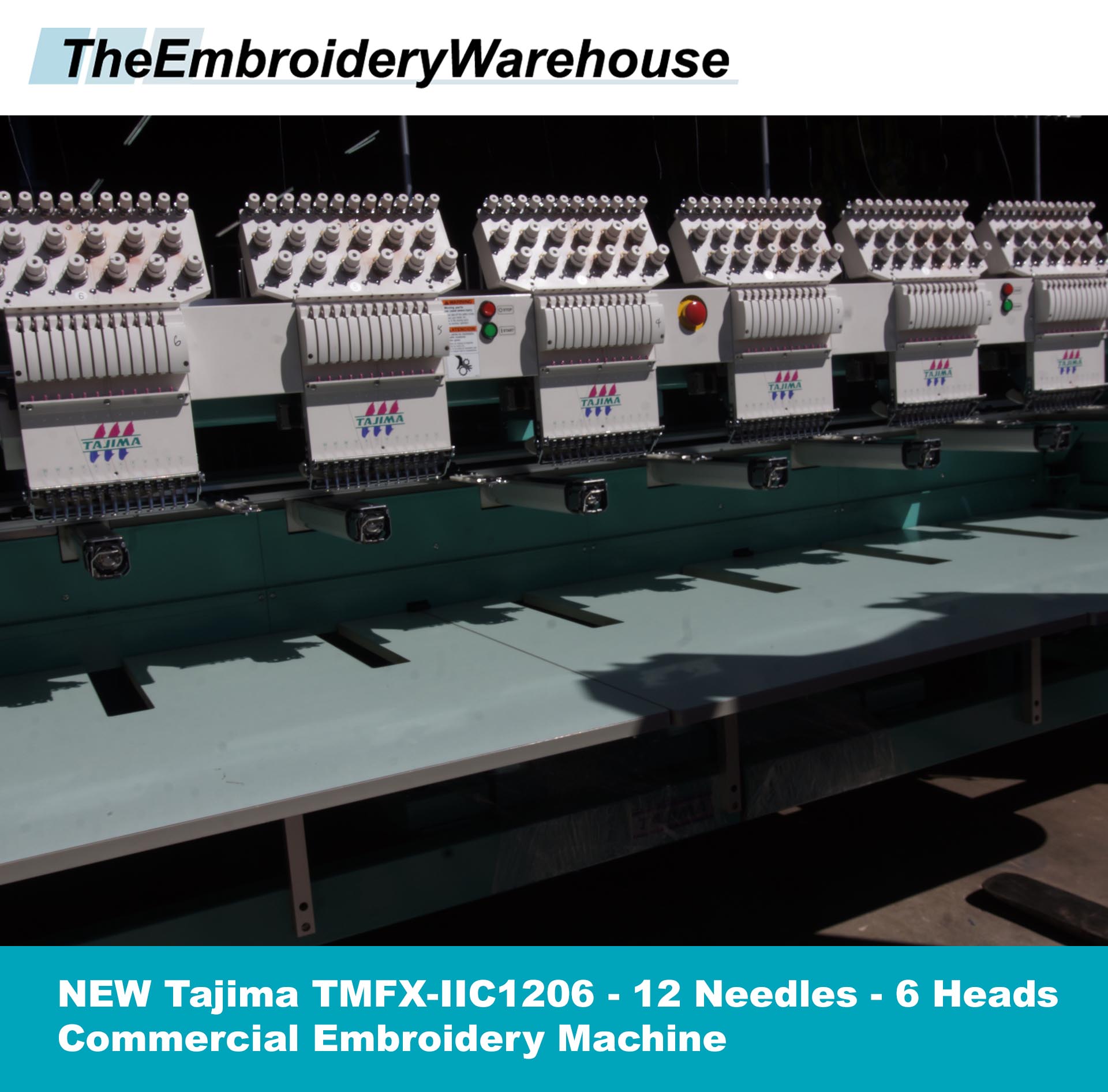 TAJIMA TMFX-IIC1206 - 6 Head - 12 Needles - Commercial